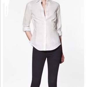 Zara Basic White Size M (Juniors)